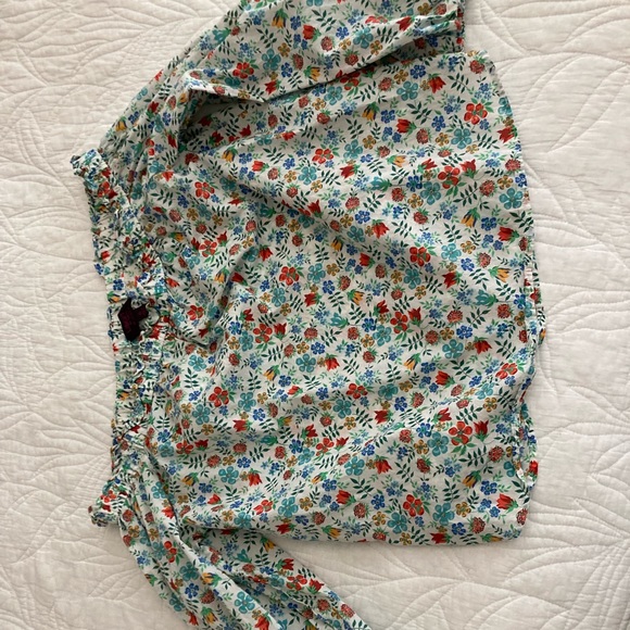 J. Crew x Liberty Strapless Floral Long-Sleeve Top - Picture 4 of 6